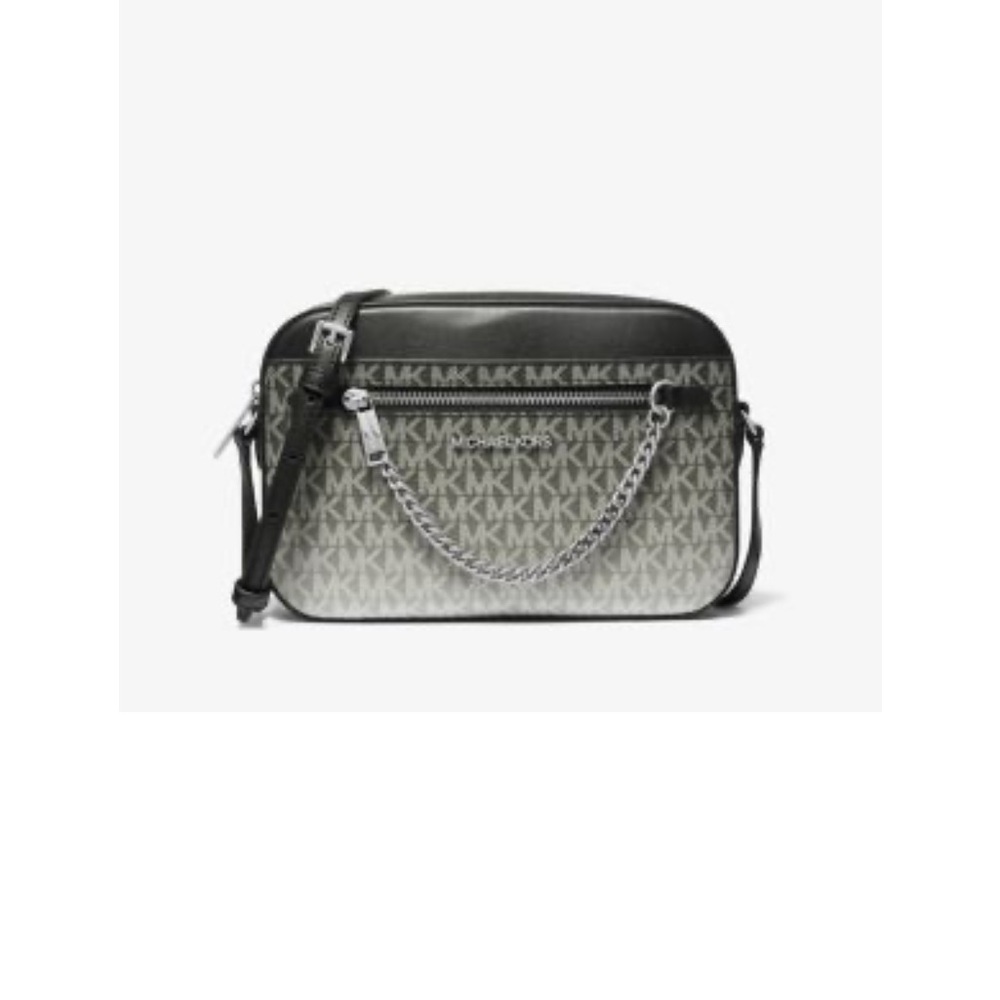 Michael Kors Black and Gray Crossbody Bag
